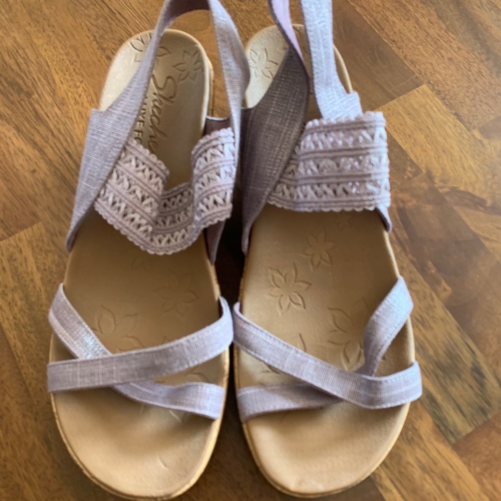 Skechers luxe foam wedge sandals